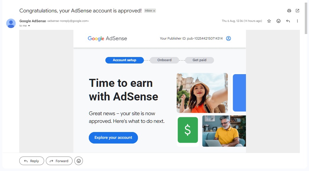 AdSense Approved