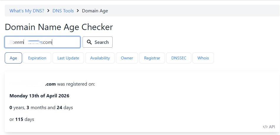 Domain Age